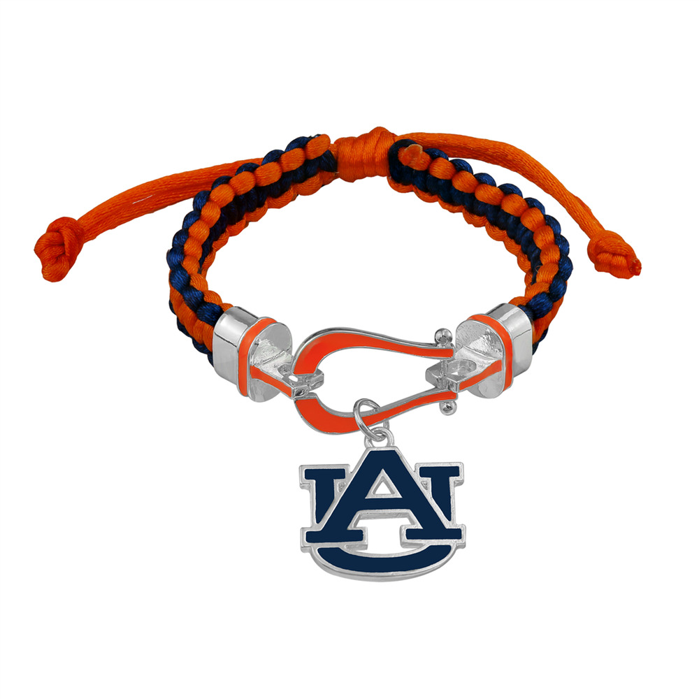 New Auburn Tigers Lucky Charm Bracelet, Gift for Her Mom Him Dad, NCAA